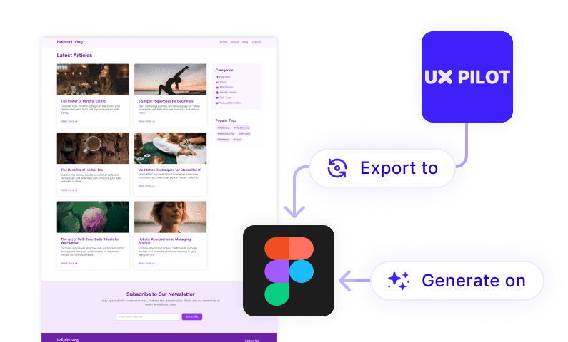 AI Image to HTML Code Generator | Convert Screenshots to Code - UX Pilot
