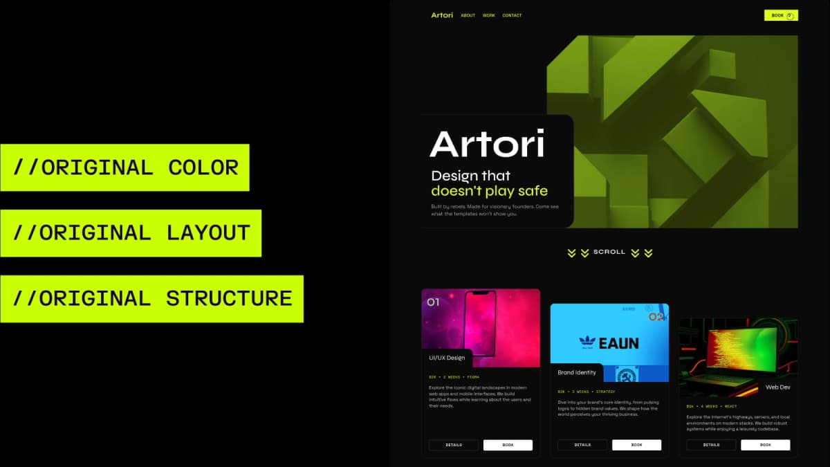 UX Pilot design generation interface