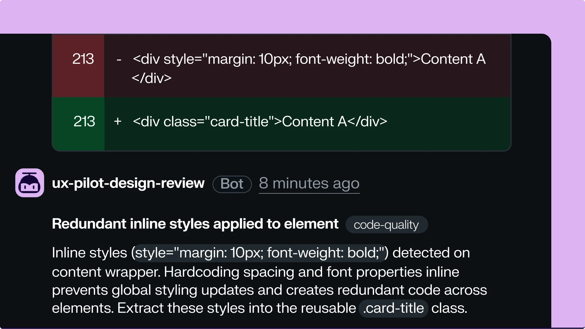 Code quality