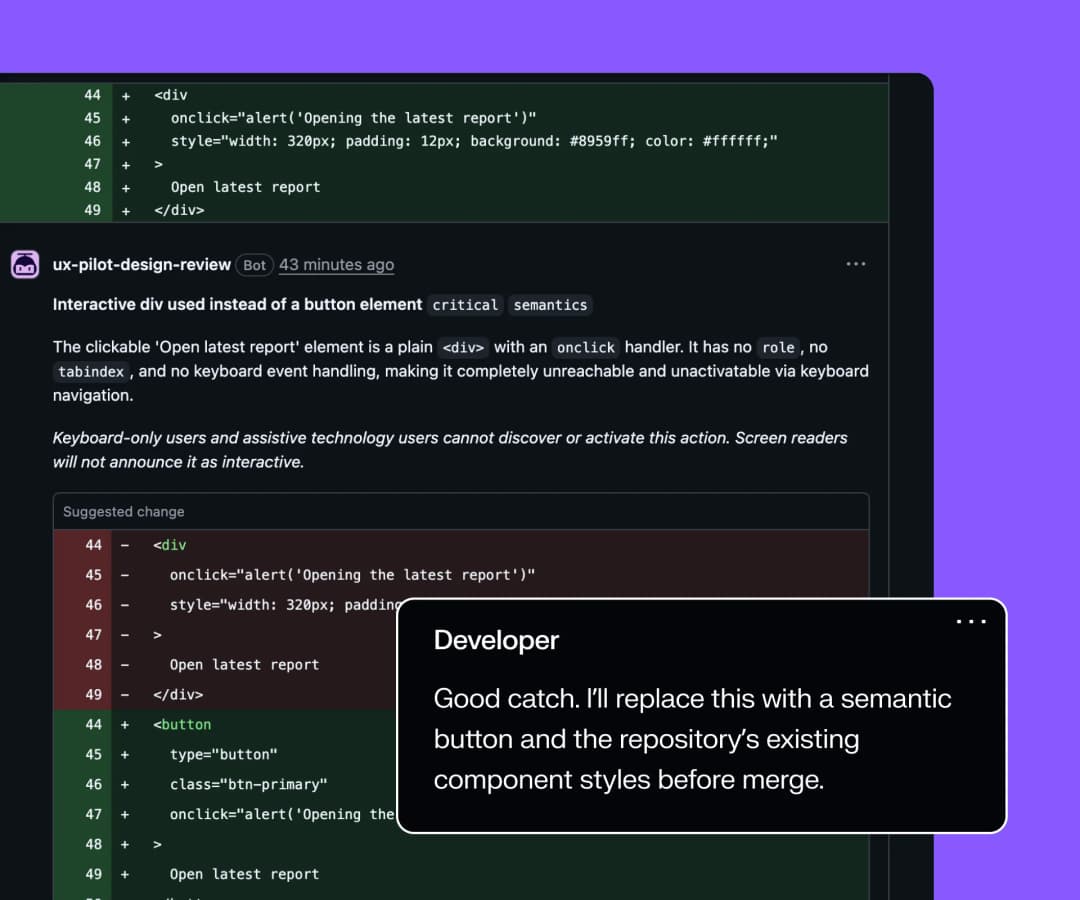 Everything happens in GitHub