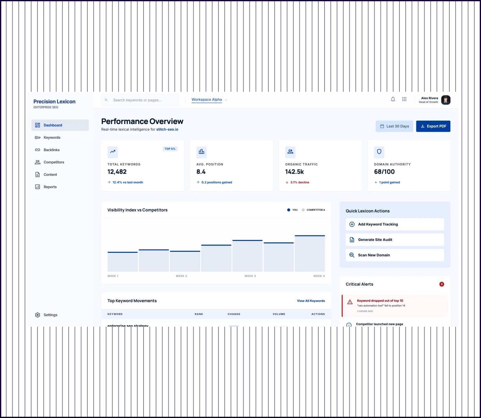 Google Stitch screenshot