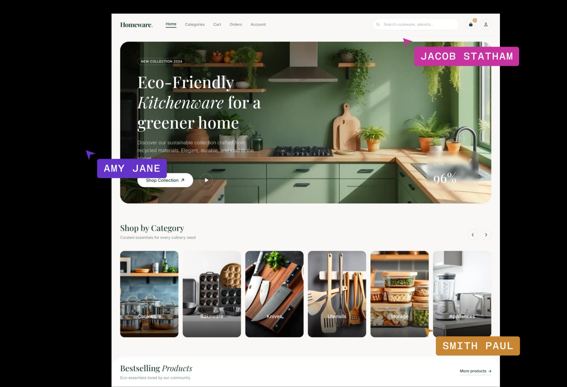 Real-time team collaboration on the same canvas