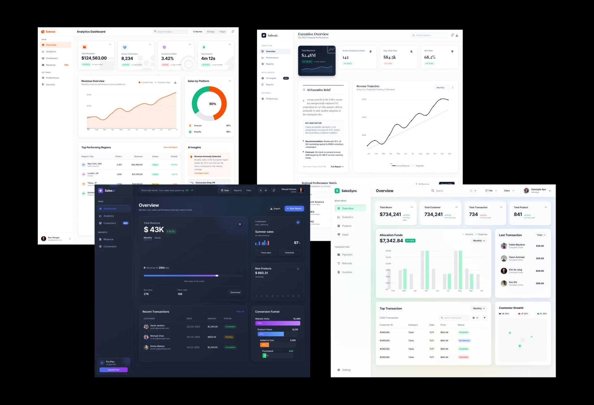 Distinct visual styles instead of typical AI design patterns