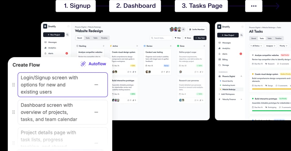 AI generated designs that match the prompt