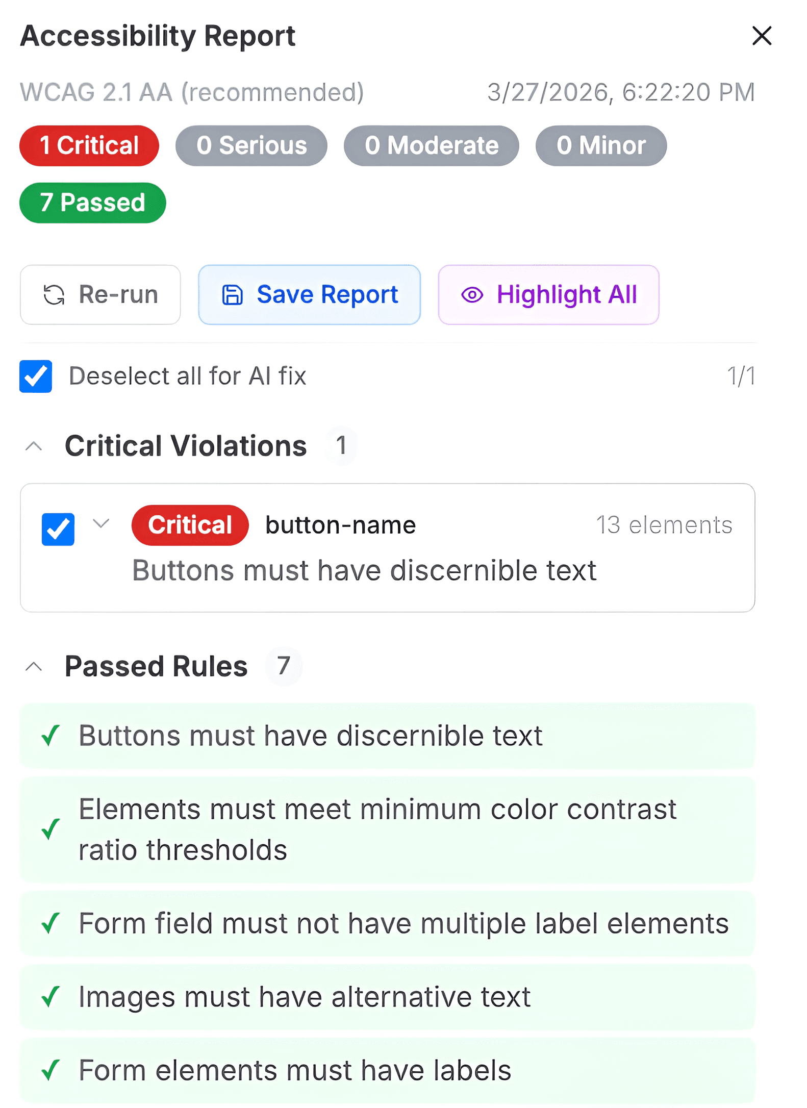 Non-designer accessibility