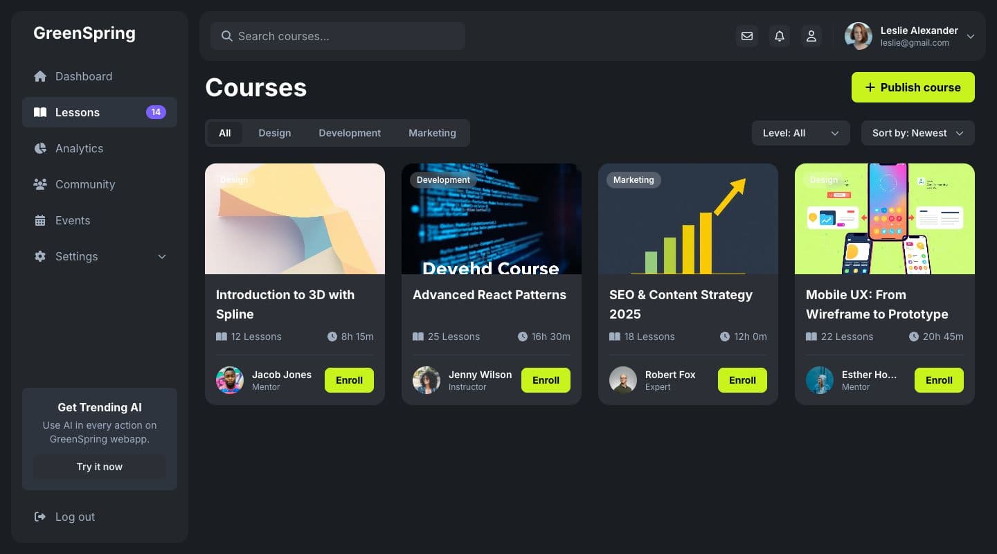 UI Design Screenshot