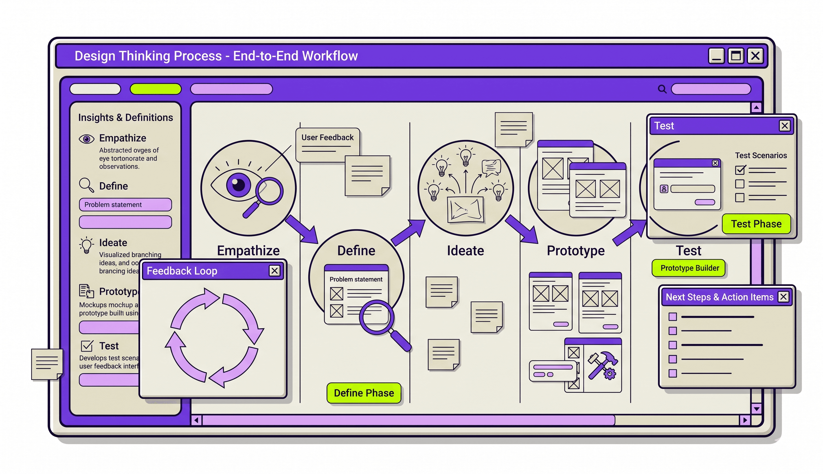 Design Thinking Process Explained in 5 Steps [Real-World Examples]