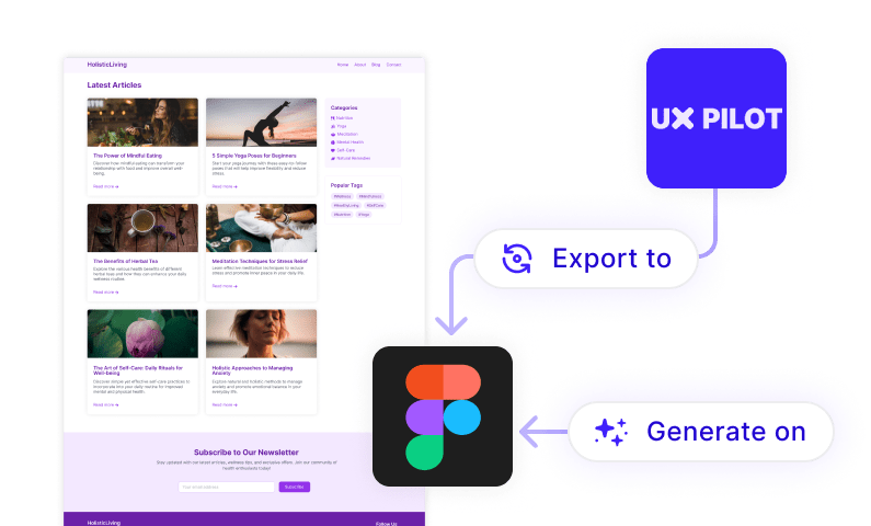 AI Image to HTML Code Generator | Convert Screenshots to Code - UX Pilot