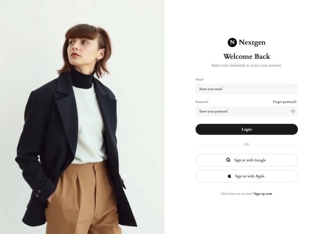 UI screen generated in UX Pilot