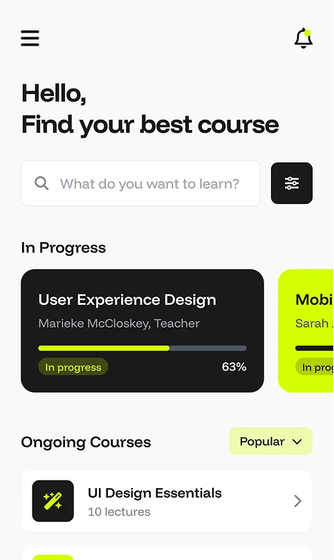 Generate your product screens
