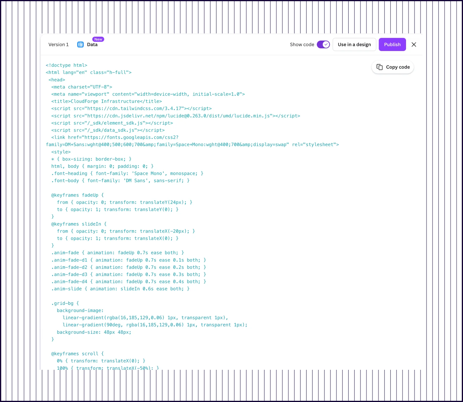 Canva AI screenshot