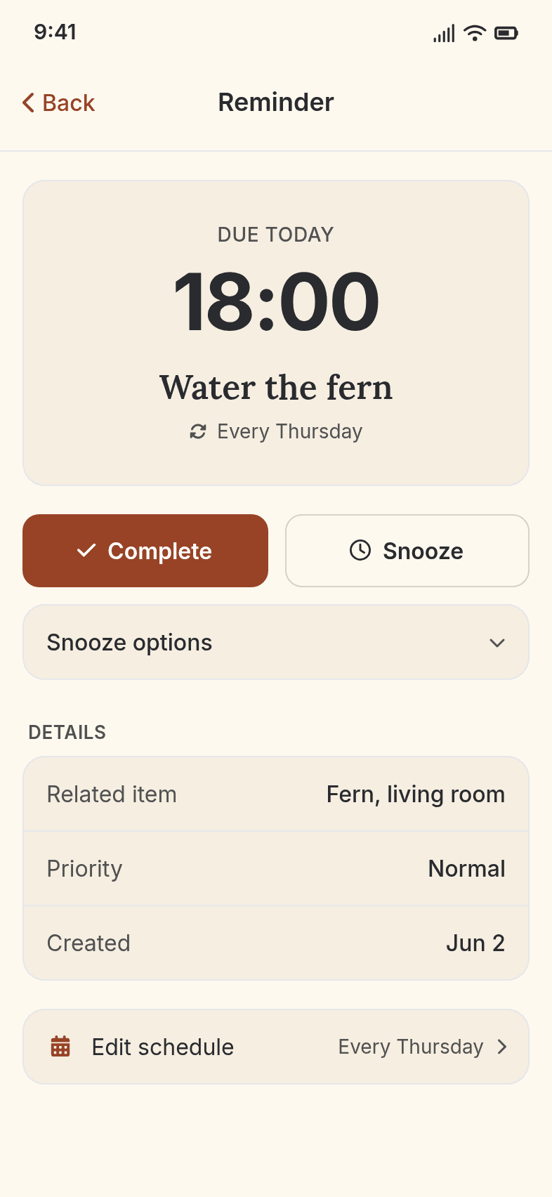 Reminder Notification Layout Template