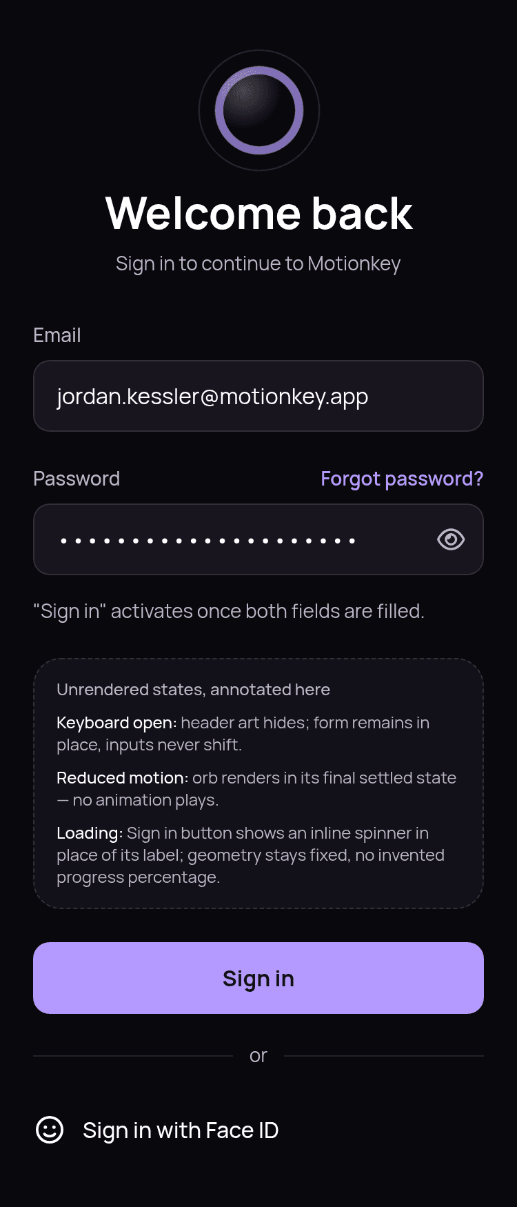 Animated Login Screen Template