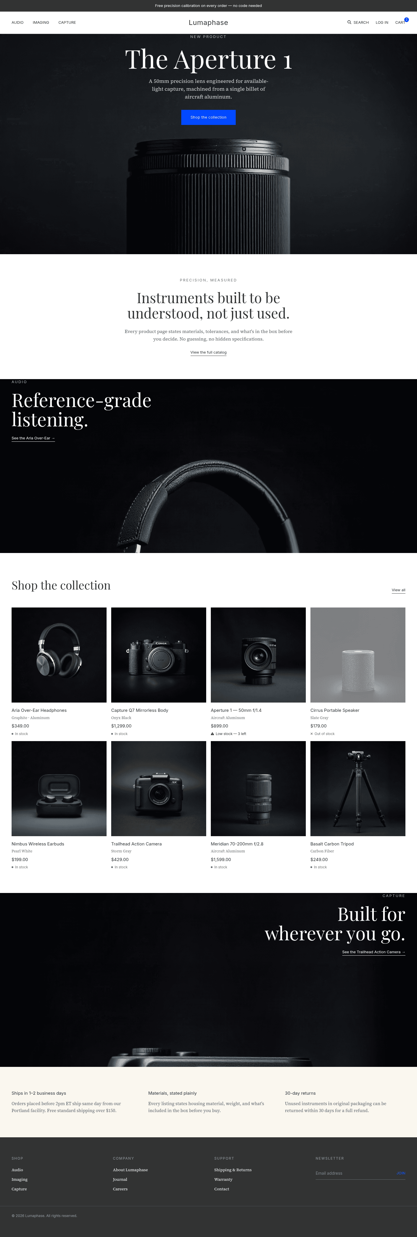 Consumer Electronics Ecommerce Website