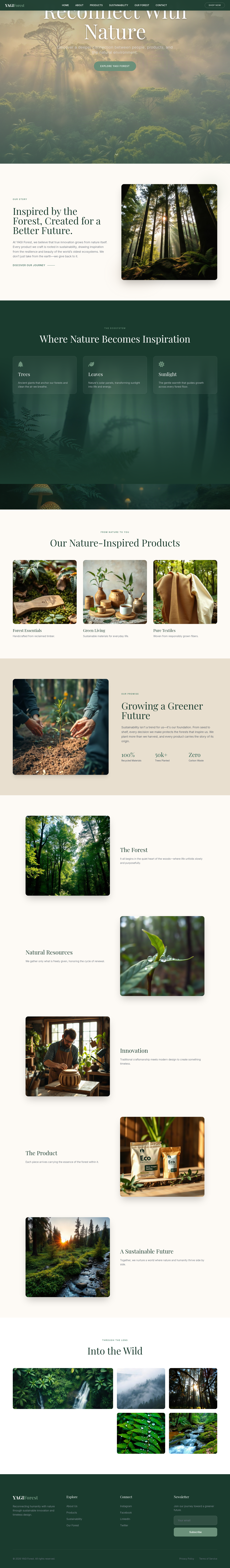 YAGI Forest – Nature & Forest Website
