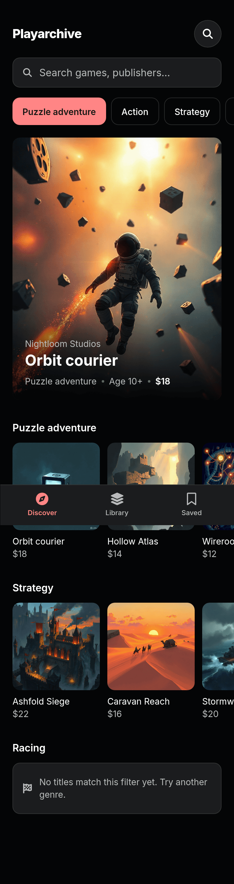 Game Store App Template