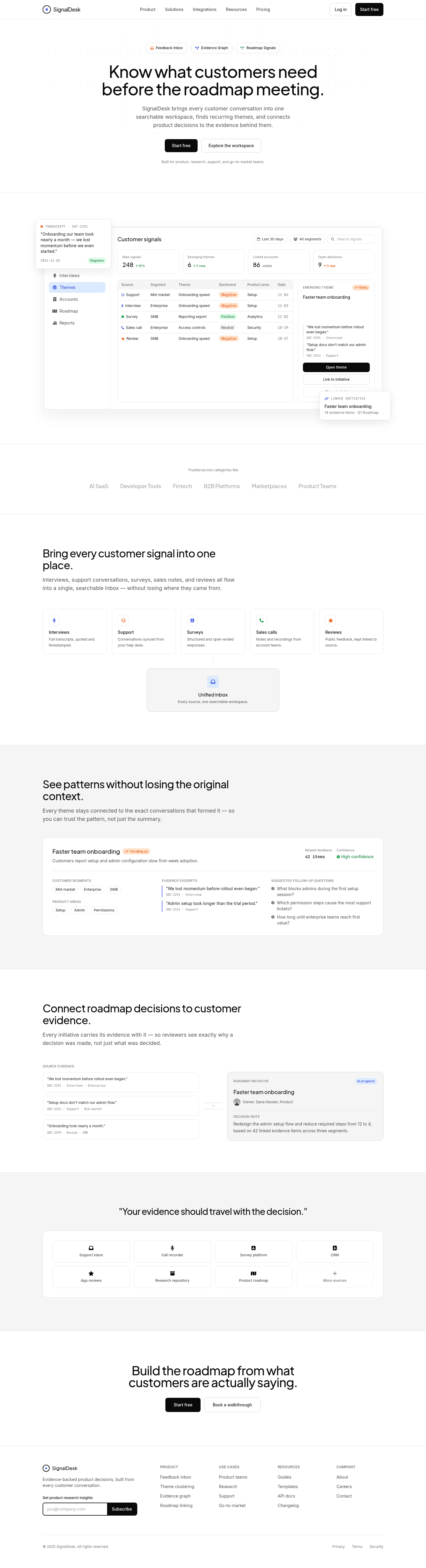 SignalDesk - HomePage