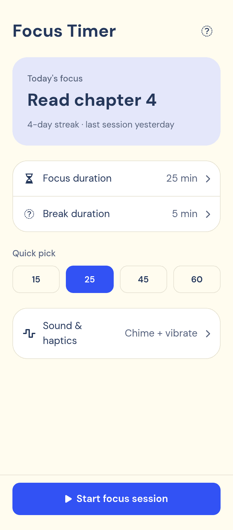 Focus Timer for Students Template
