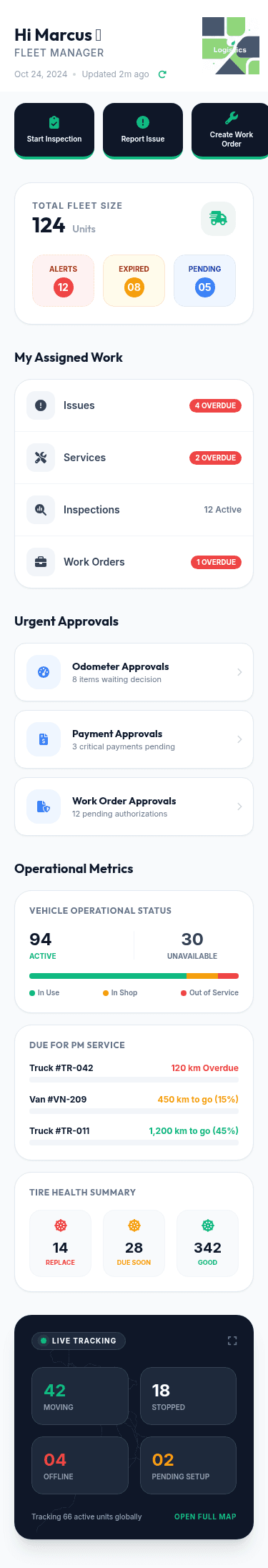 hndl mobile app dashboard