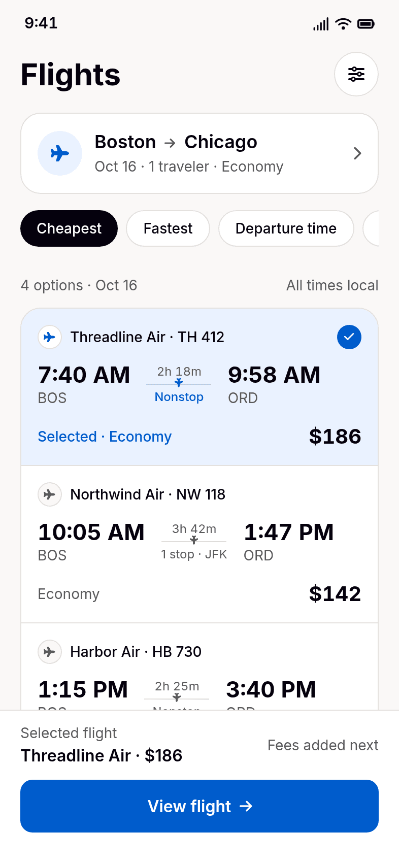 Flight Ticket App Template
