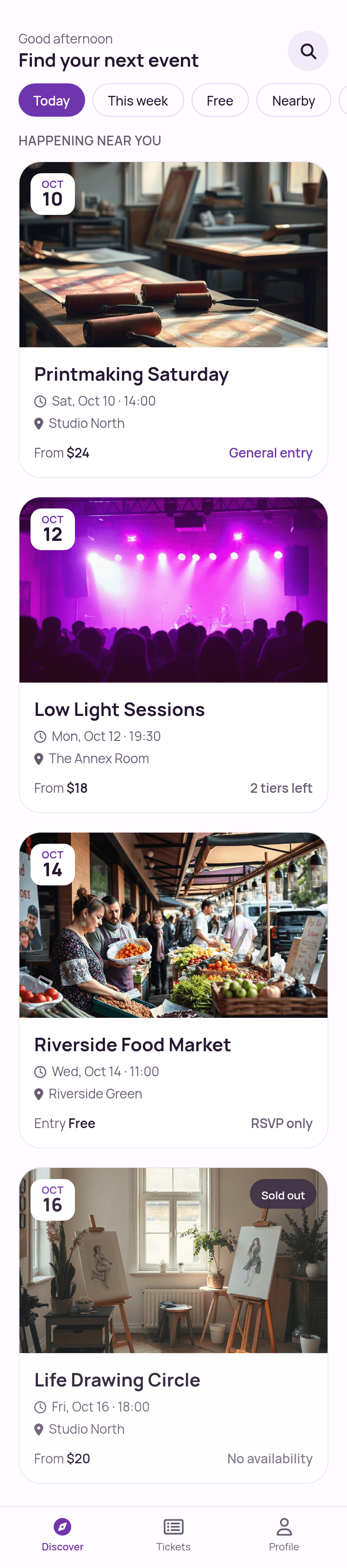 Event Booking App Template