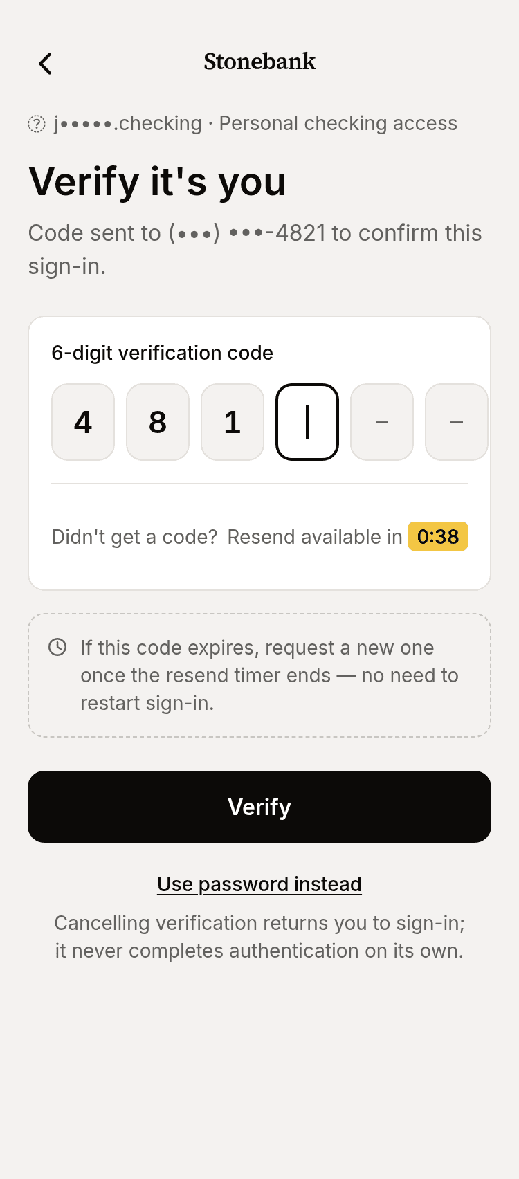 Banking App Login Template