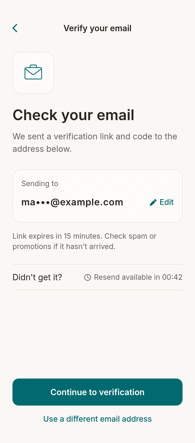 Email + OTP Verification Template