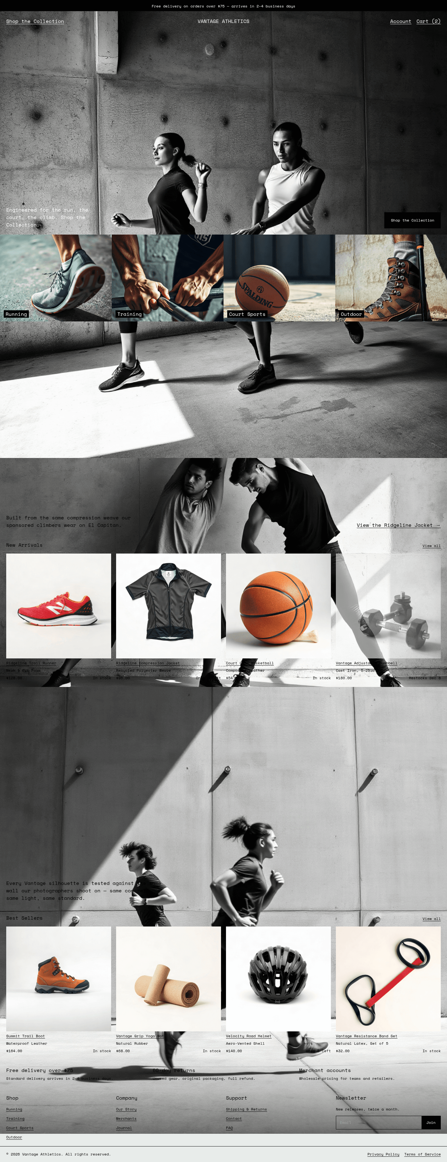 Sports Equipment Ecommerce Website