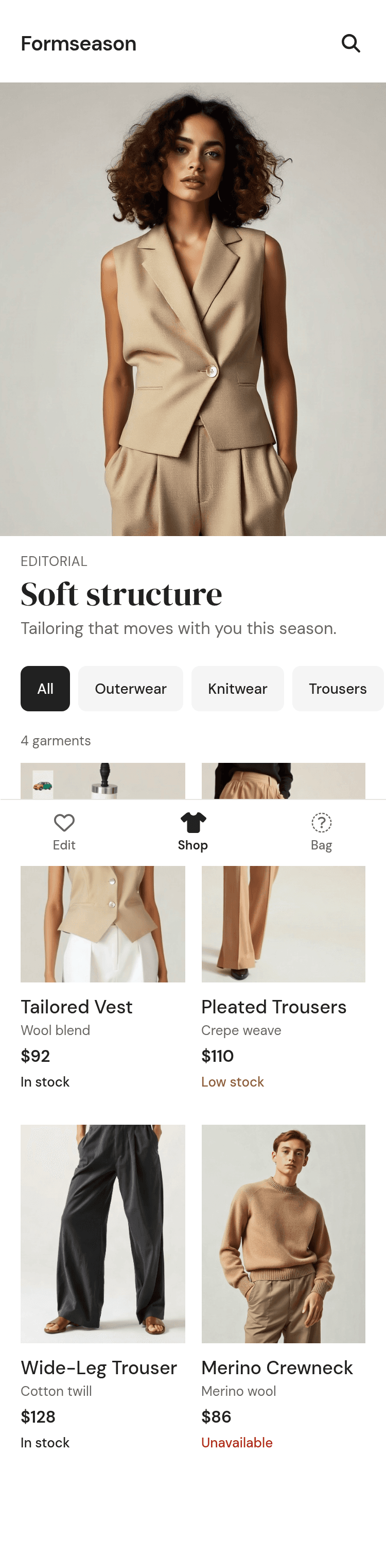 Ecommerce Fashion Store App Template