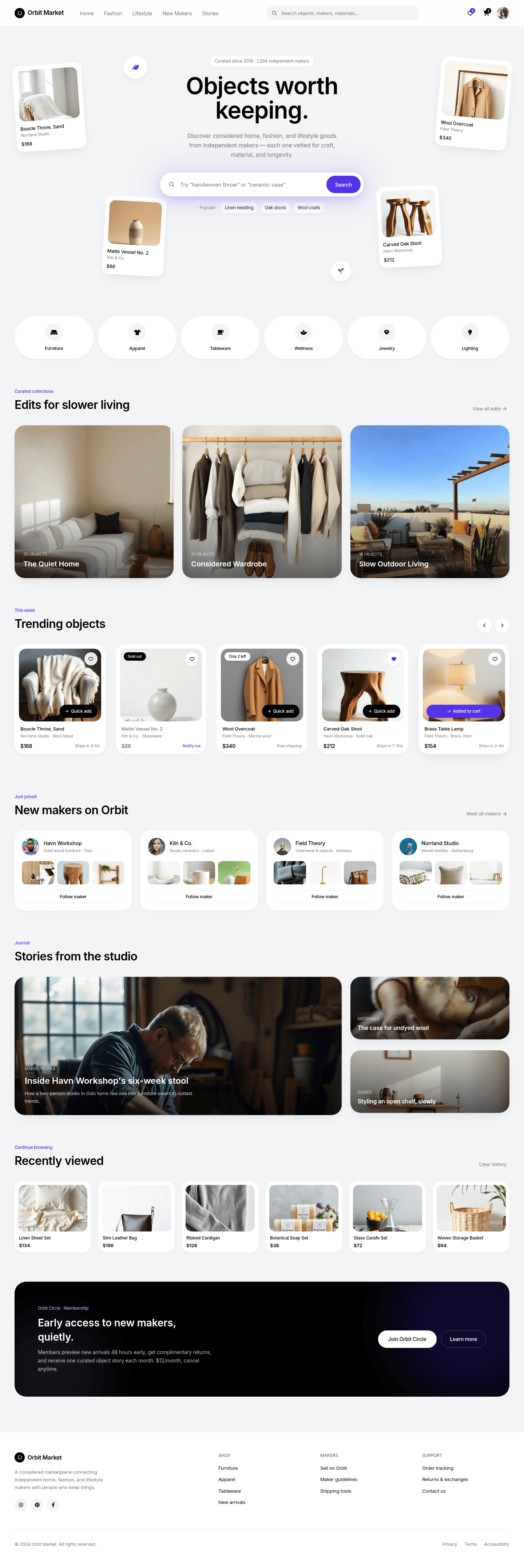 Orbit Market - Shopping Homepage
