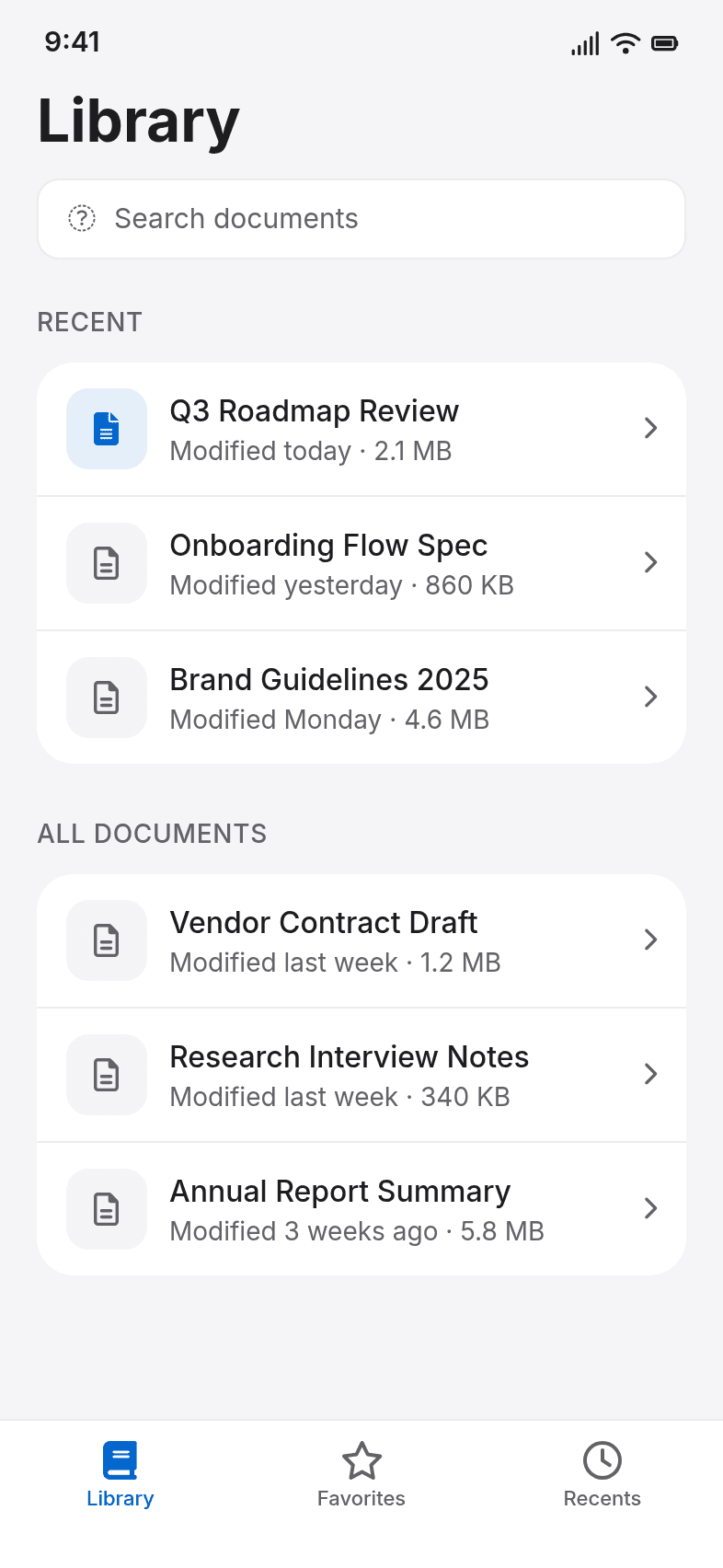 iPhone-Native Navigation Components Template