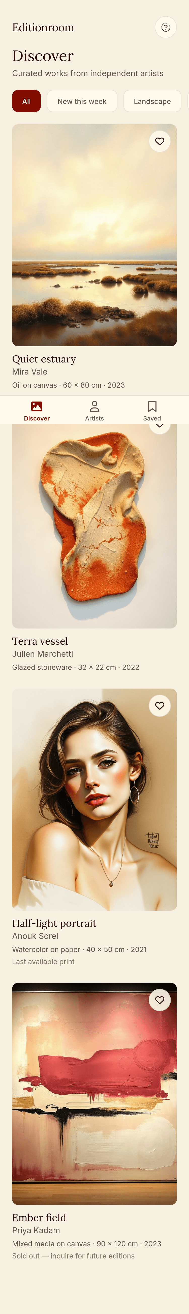 Online Gallery App Template