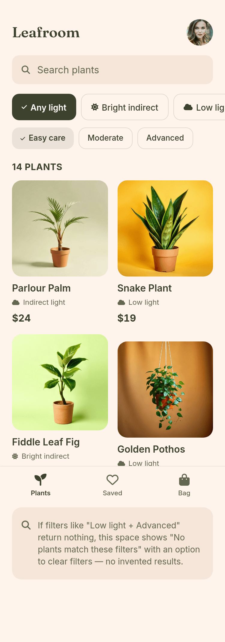 Plant Store App Template