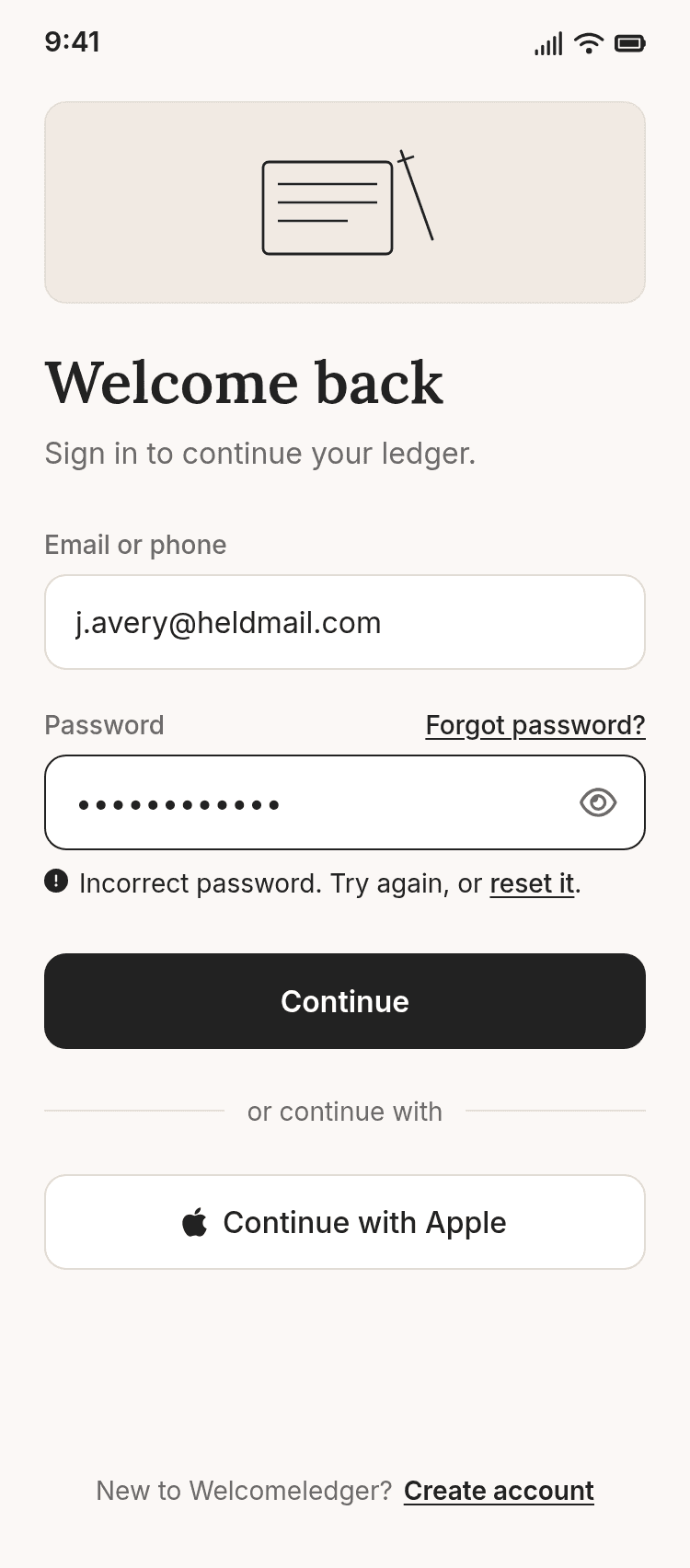 Login and Sign Up App Template