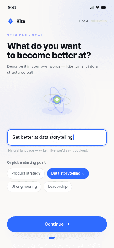 AI Learning App Onboarding