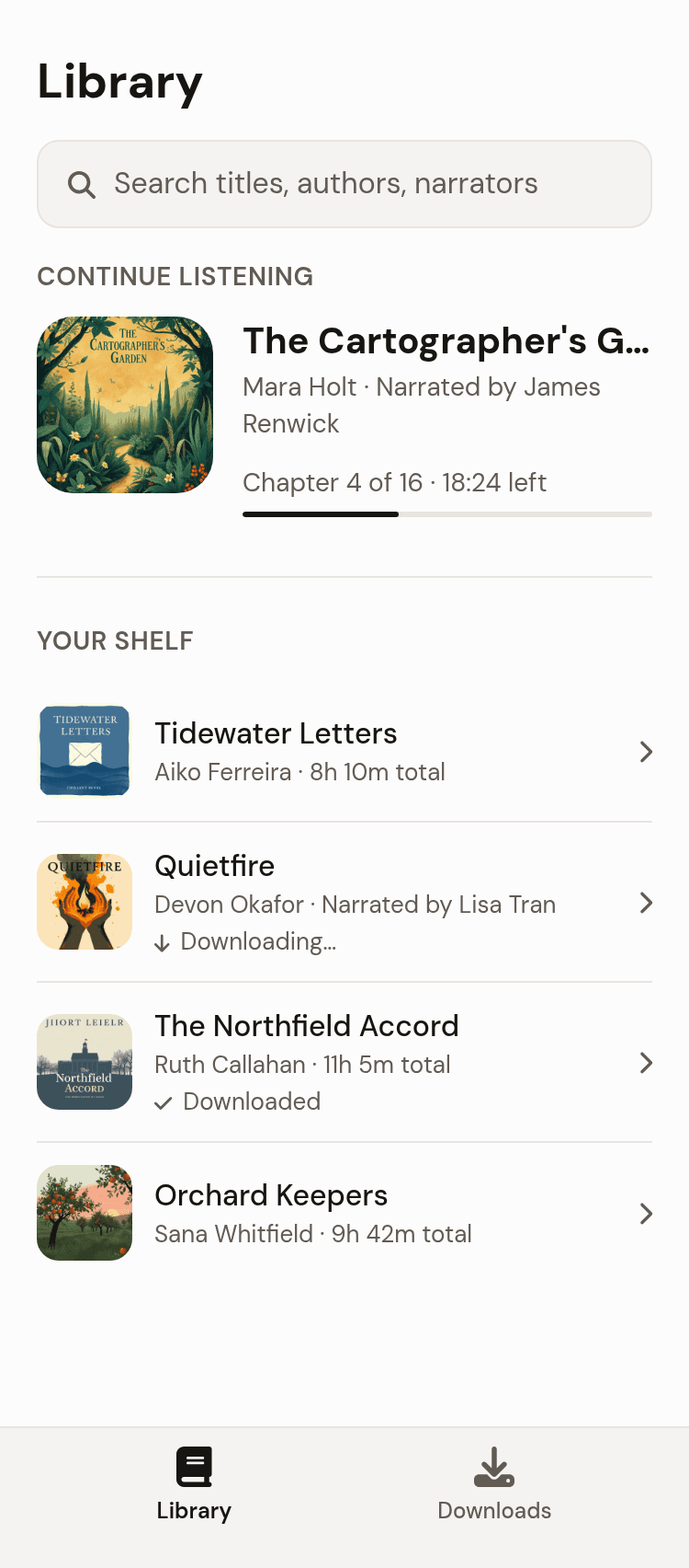 Audiobook App Template