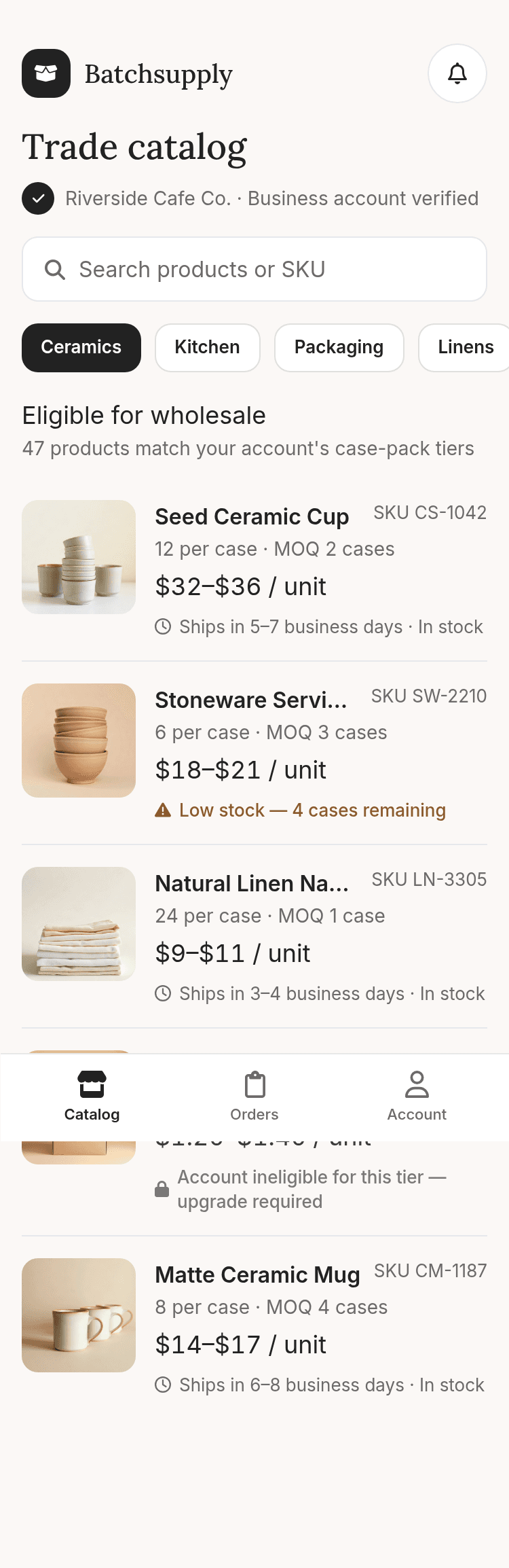 Wholesale Shopping App Template