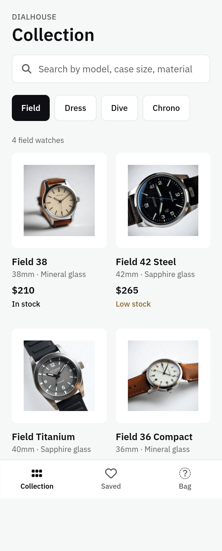 Watch Store App Template
