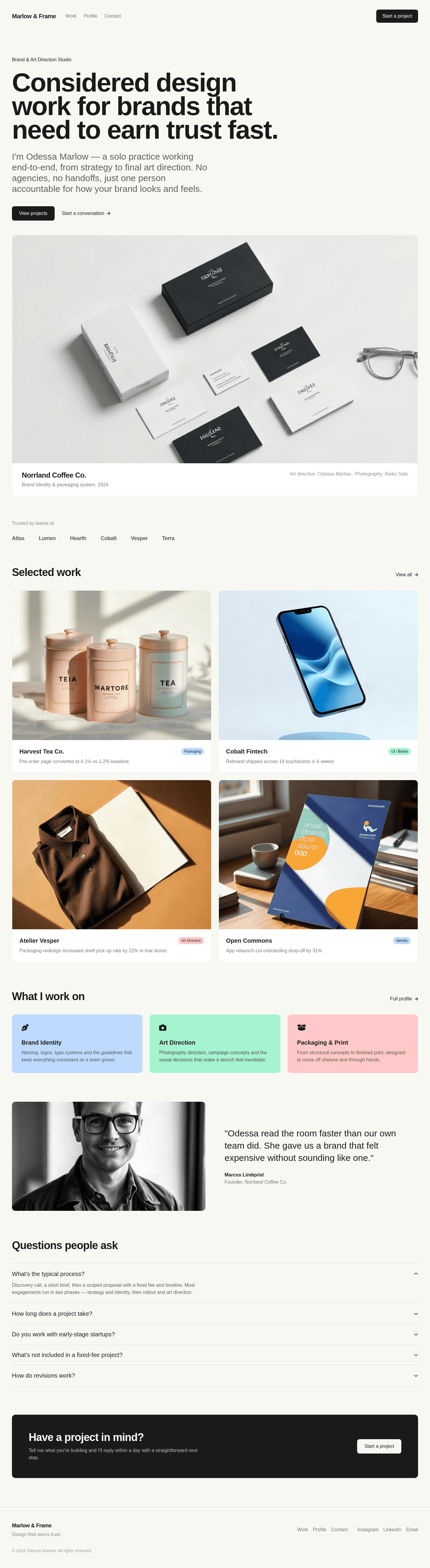 Free Personal Portfolio Website