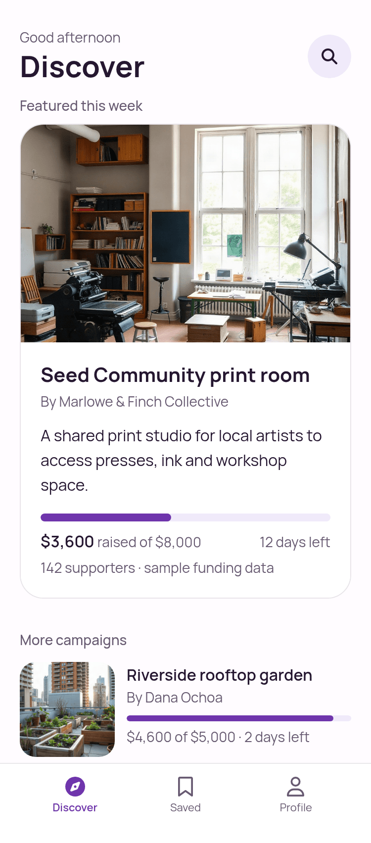 Crowdfunding App Template