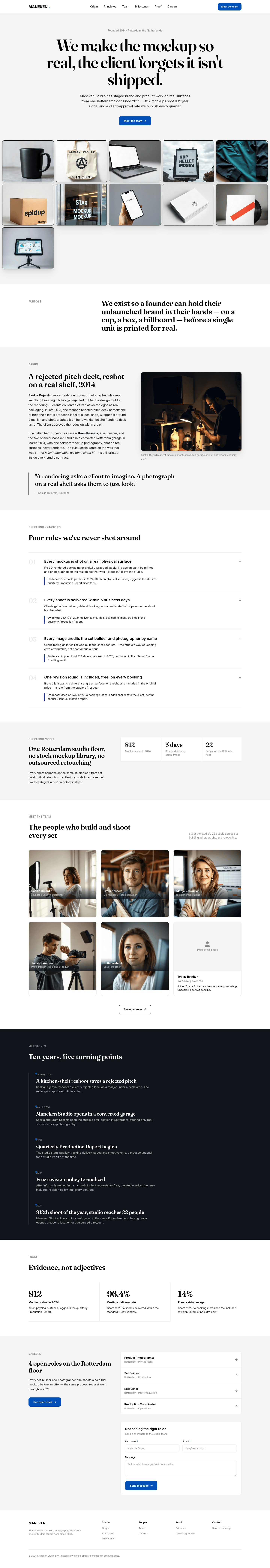 Design Studio About Us Page