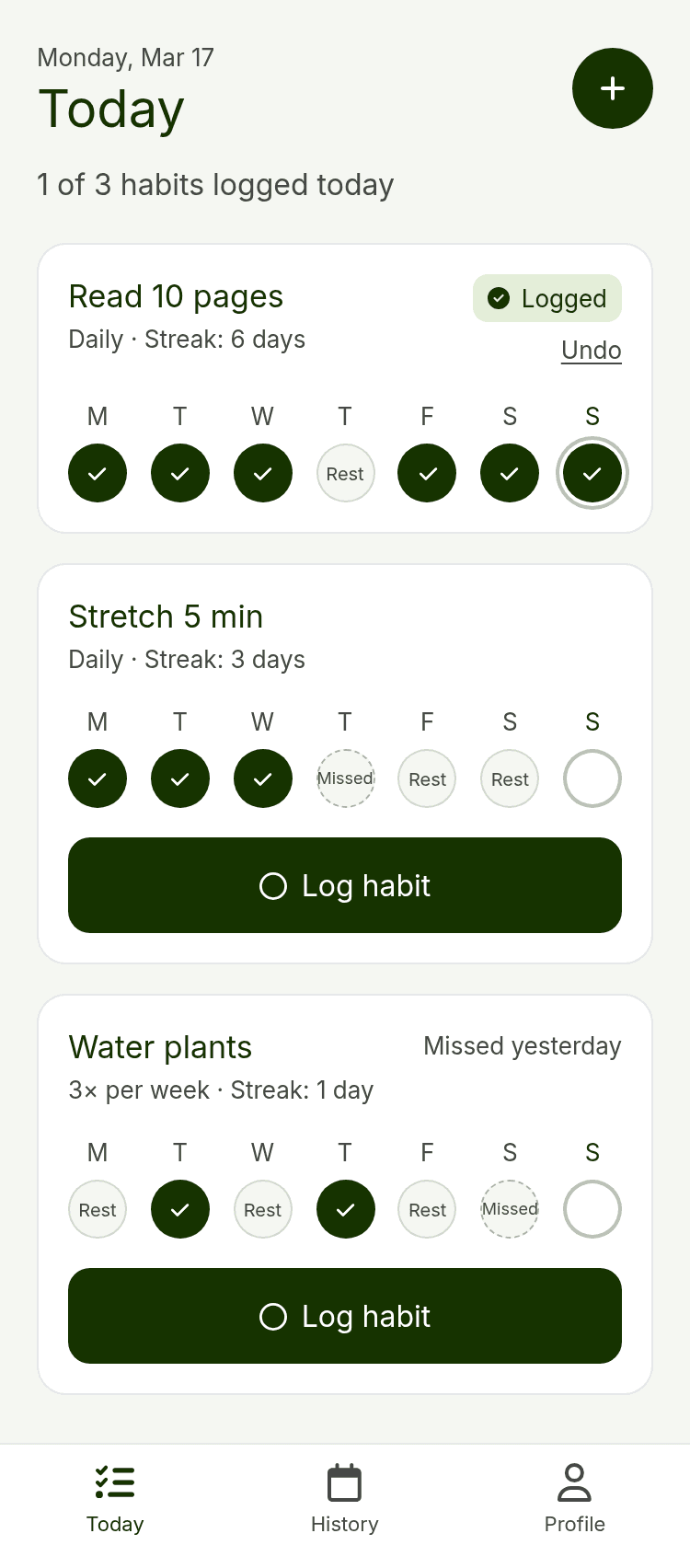 Habit Tracker App Template