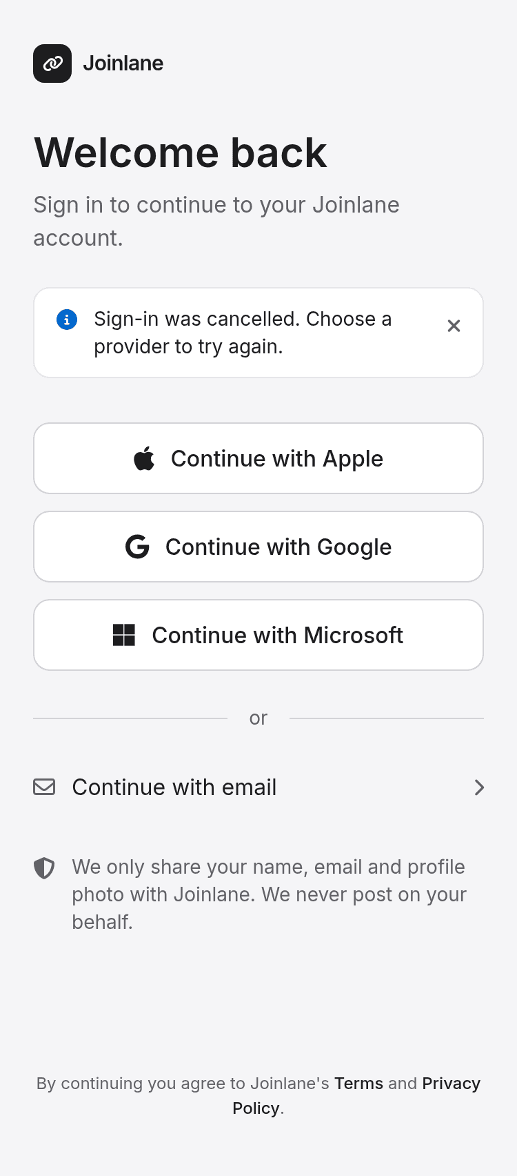 One-Tap Social Login Template