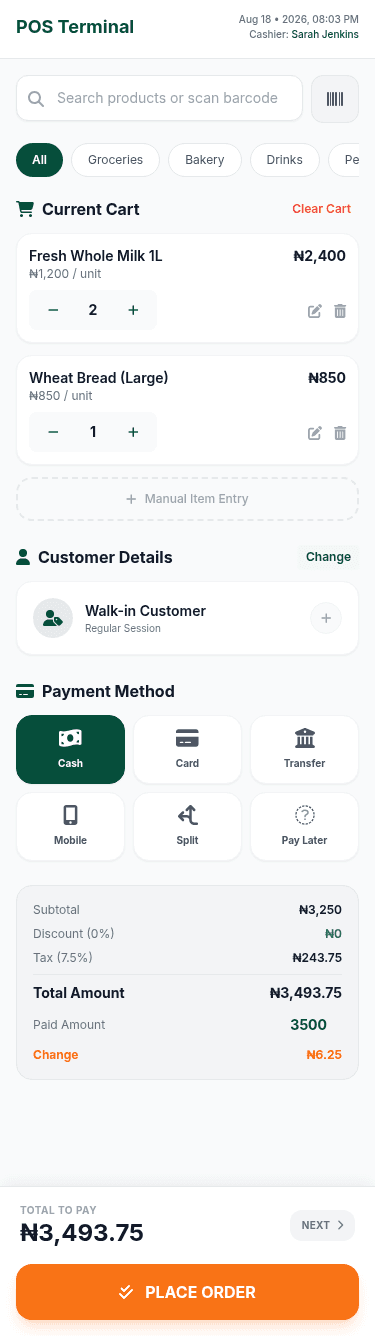 Pos Dashboard