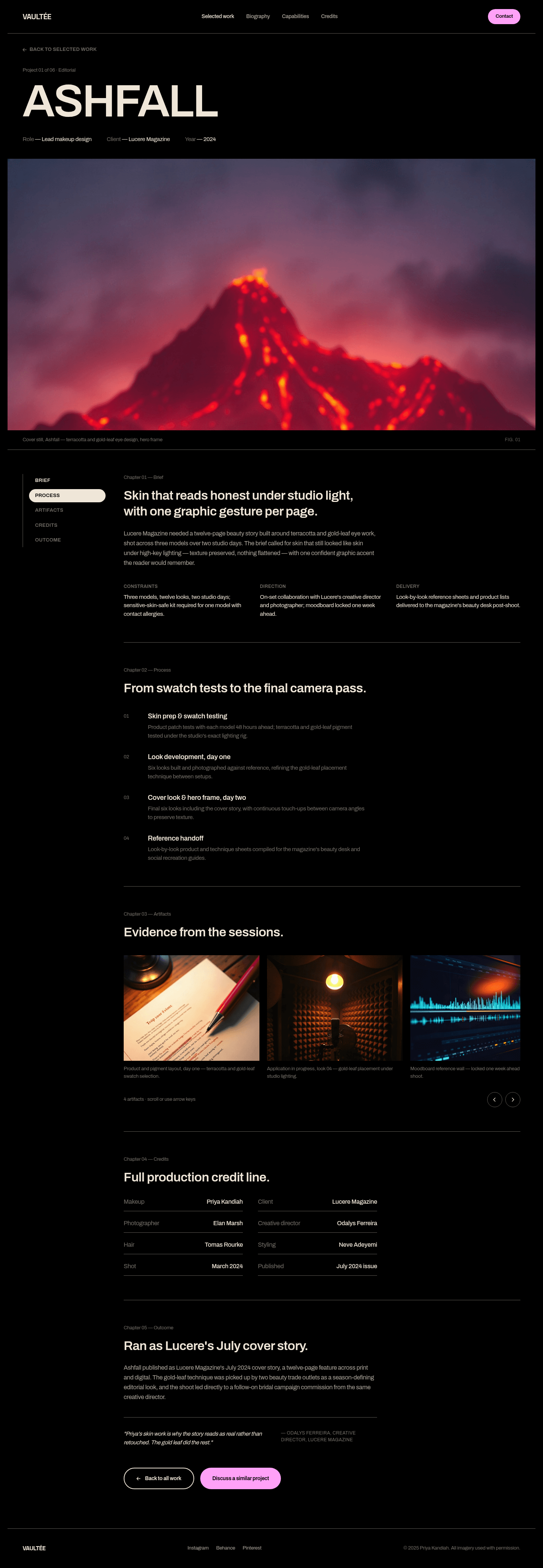 Makeup Artist Portfolio Website