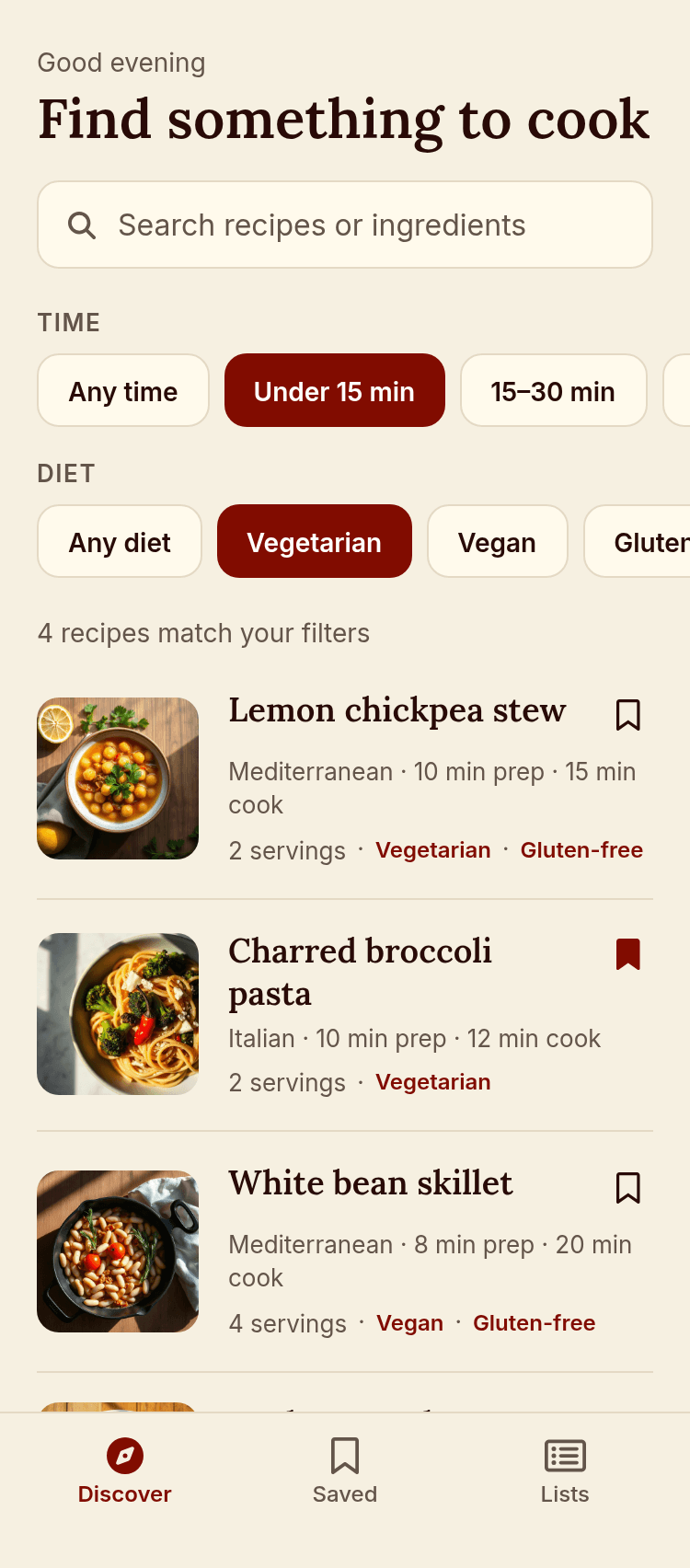 Recipe App Template