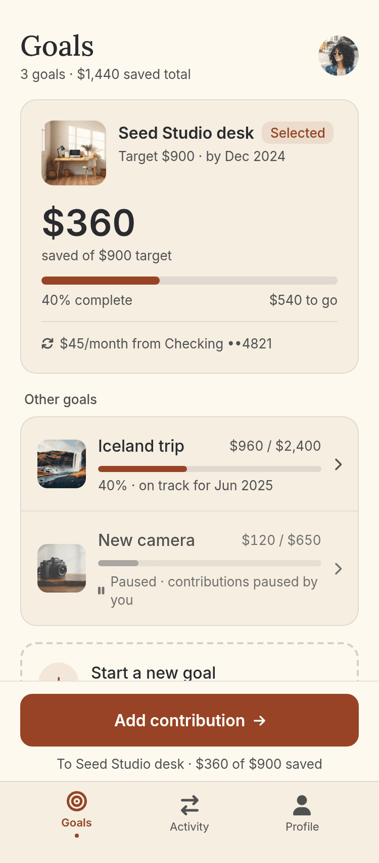 Savings Goal Tracker Template