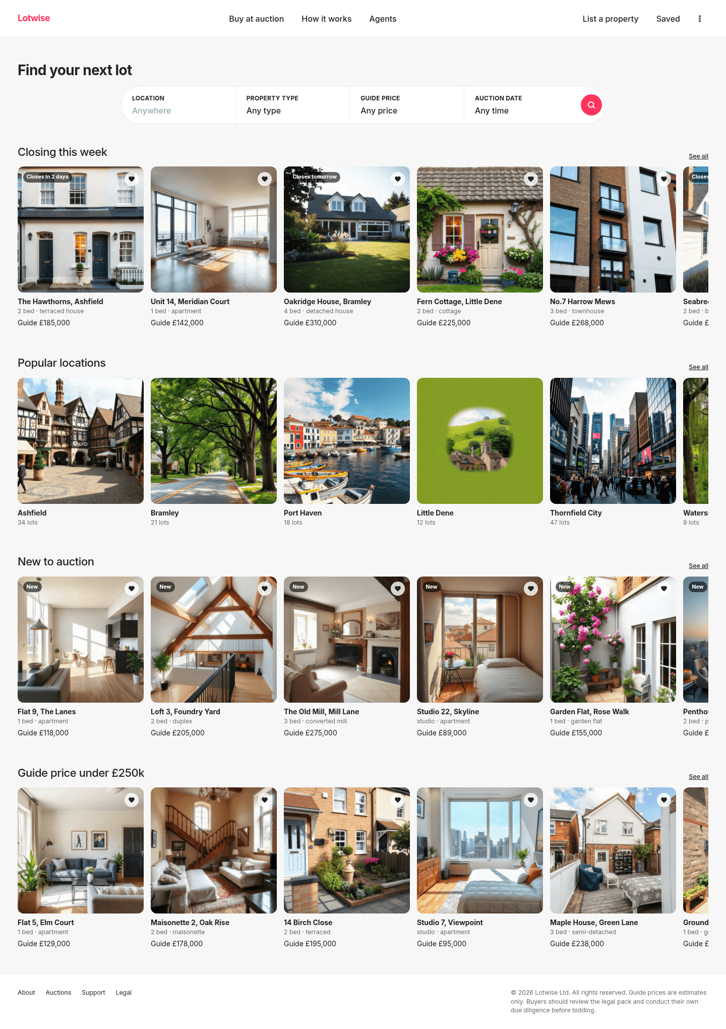 Property Auction Website