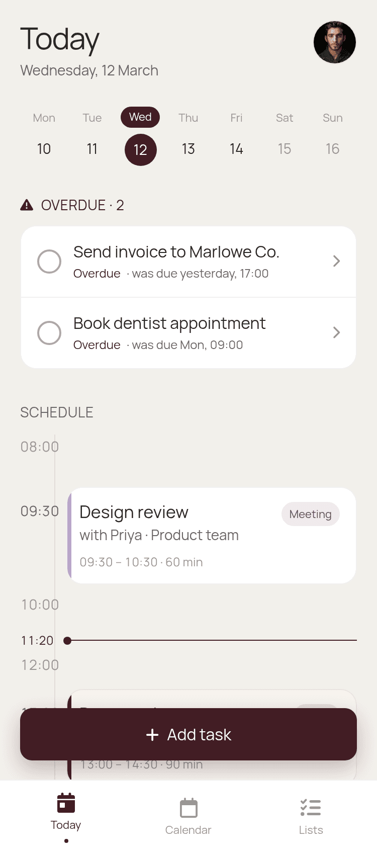 Daily Planner App Template