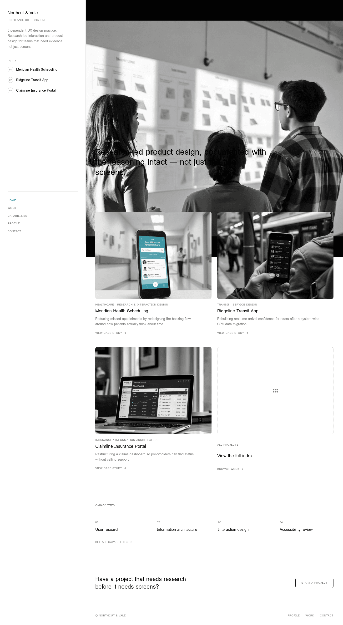 UX Designer Portfolio Website Template